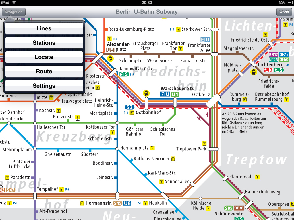 Berlin Subway for iPad