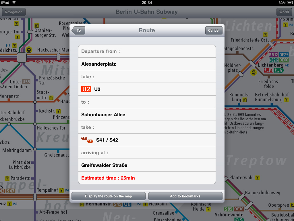 Download Berlin Subway application for iPad