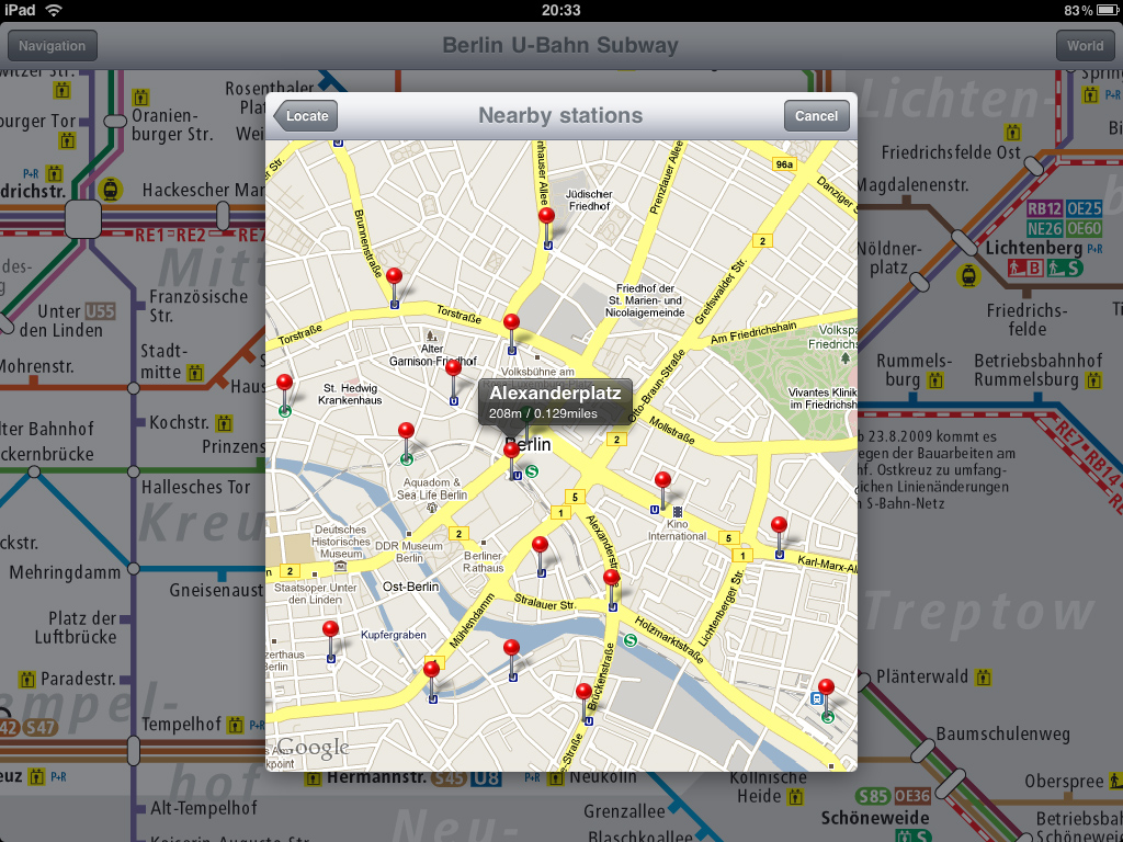 Berlin Subway for iPad