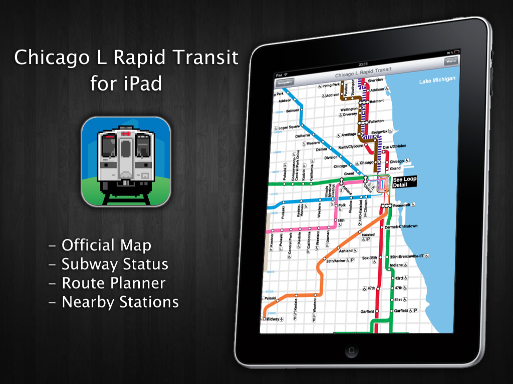 Chicago L Rapid Transit for iPad