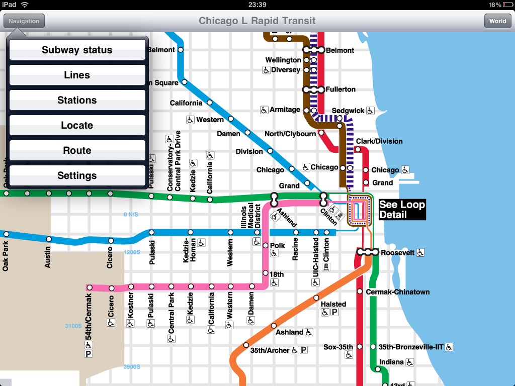 Chicago L Rapid Transit for iPad