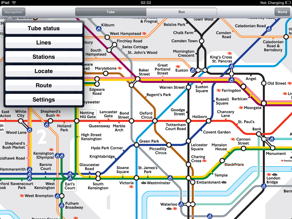 London Tube for iPad