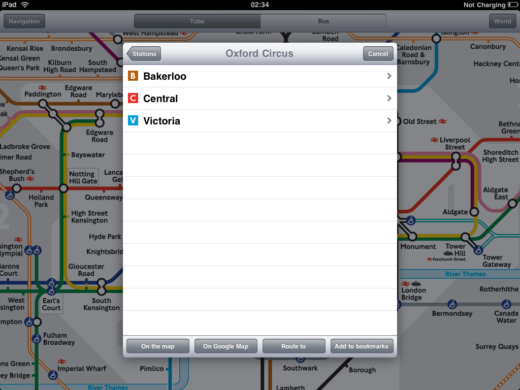 London Tube for iPad