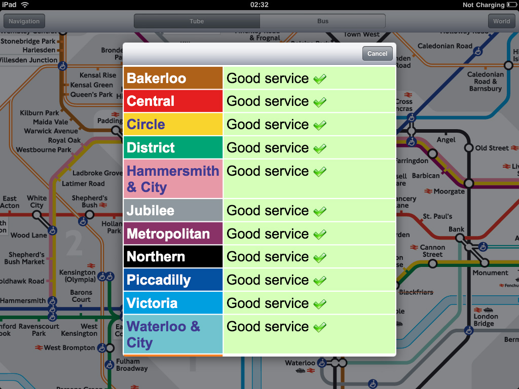 London Tube for iPad