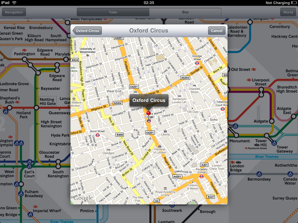 London Tube for iPad