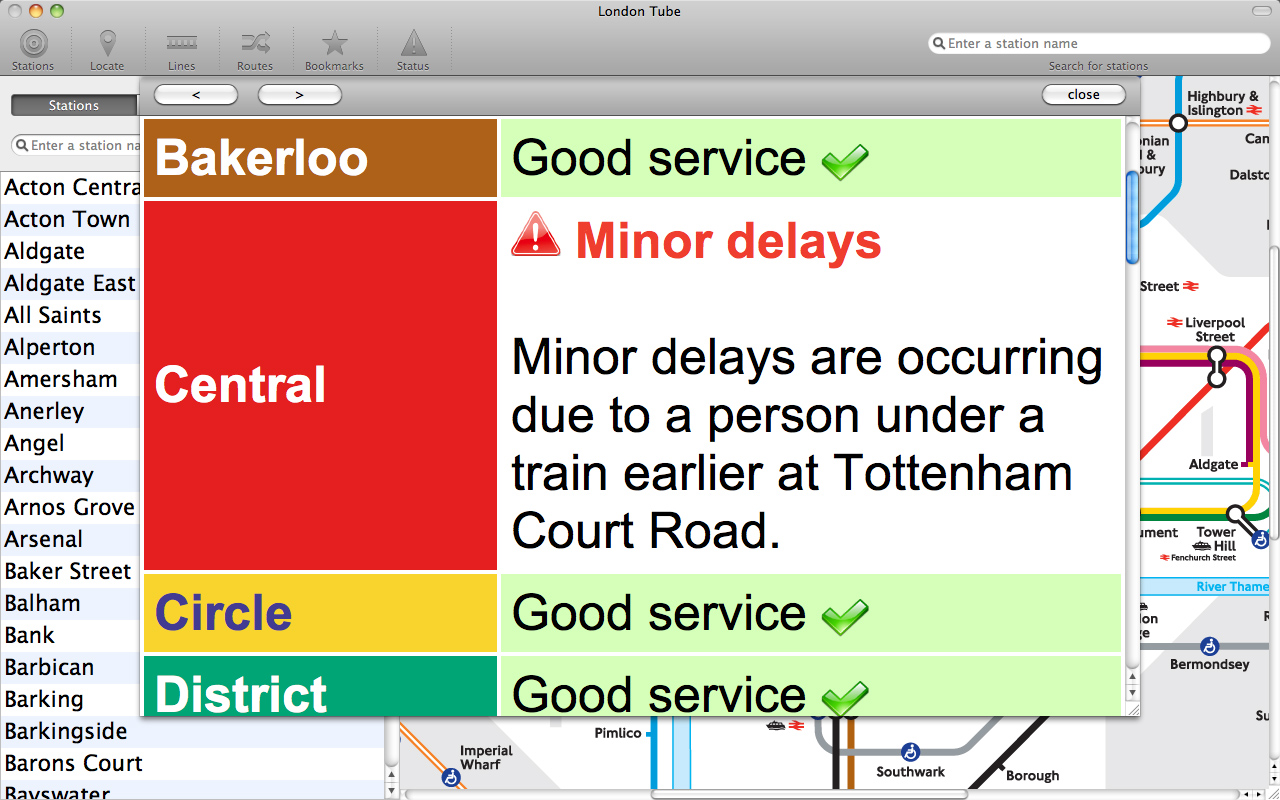 London Tube for Mac