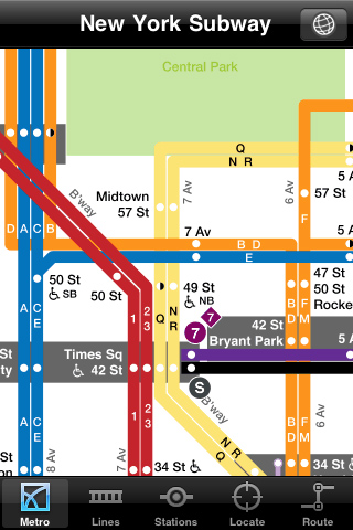 Download New York Subway Application for iPhone and iPod Touch