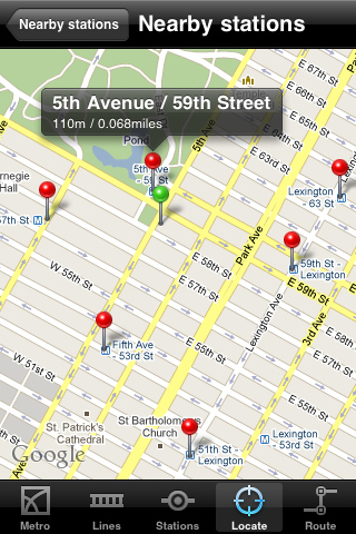 Download New York Subway Application for iPhone and iPod Touch