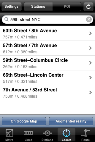 Download New York Subway Application for iPhone and iPod Touch