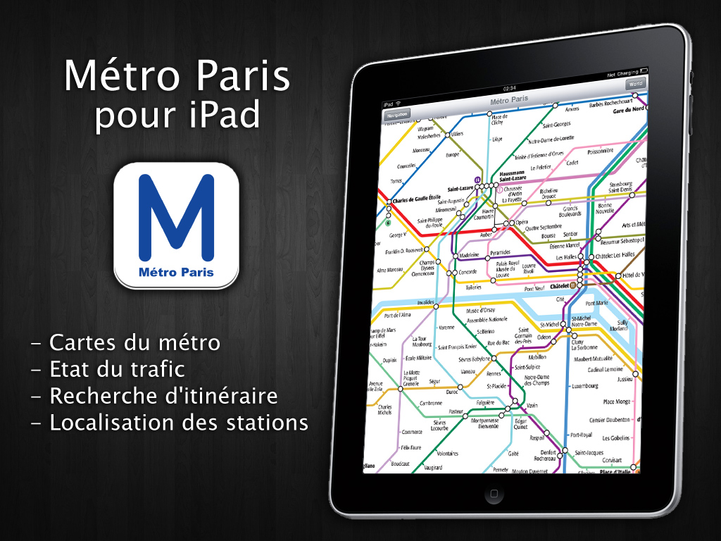 Métro Paris pour iPad