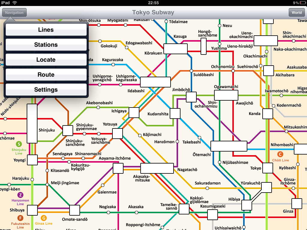 Tokyo Subway for iPad