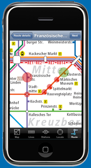 Berlin Subway iPhone and iPod Touch Application is a comprehensive ...