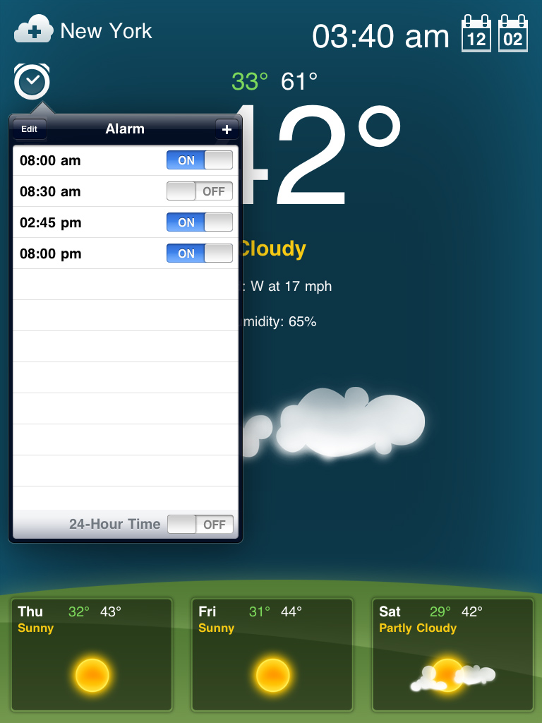 Weather for iPad