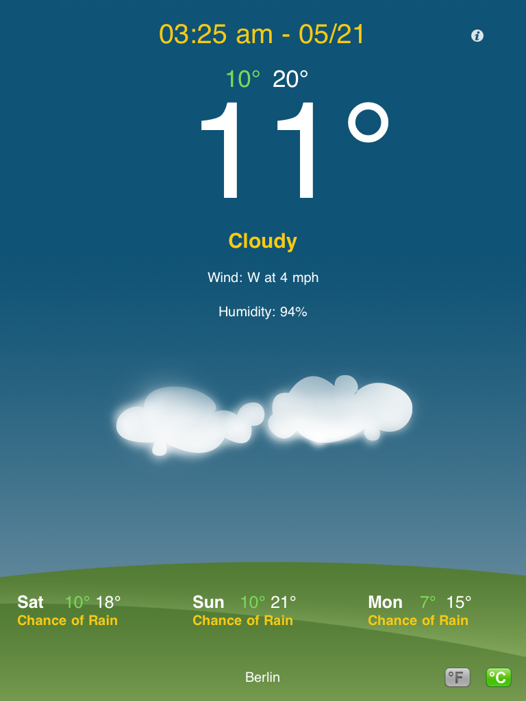 Weather for iPad