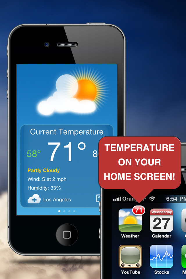 Weather And Temperature On Your Home Screen IPhone And IPod Touch