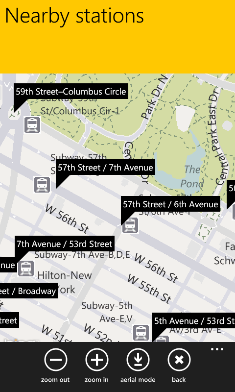 New York Subway for Windows Phone 7