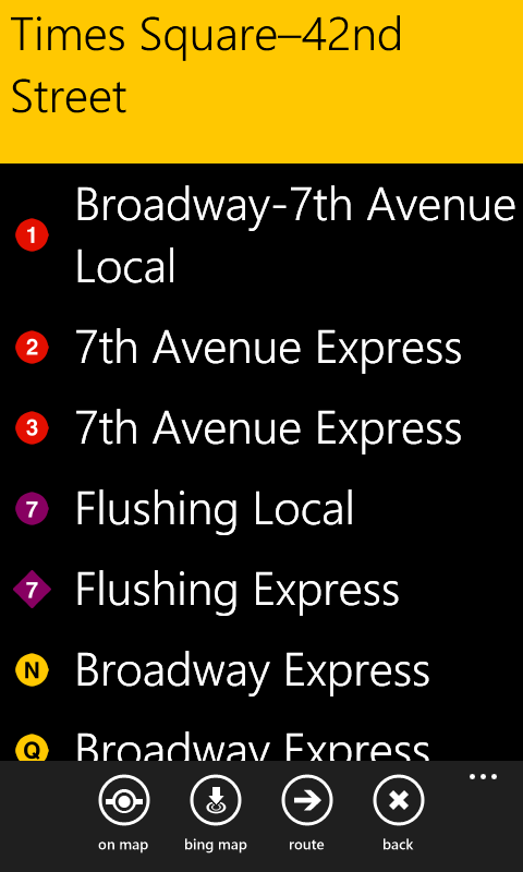 New York Subway for Windows Phone 7